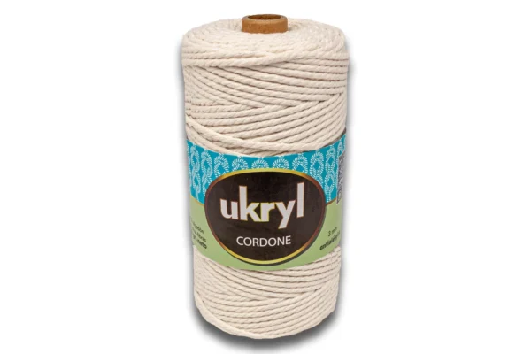 MACRAME  ALGODON PEINADO 3MM UKRYL 400GR - Imagen 3