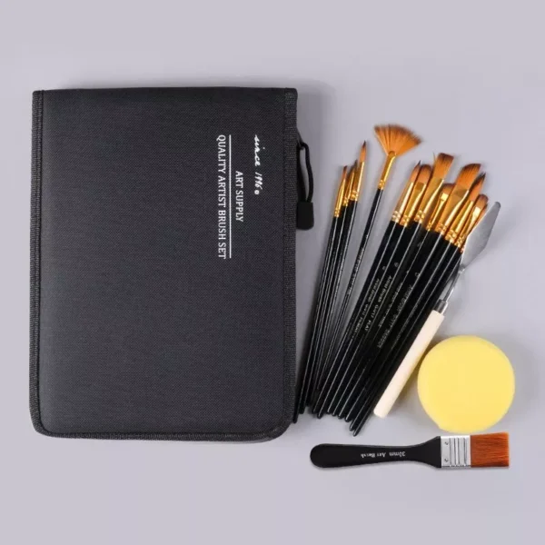 PINCEL SET MAS ESTUCHE DE ARTE GIORGIONE 17 PIEZAS - Imagen 4