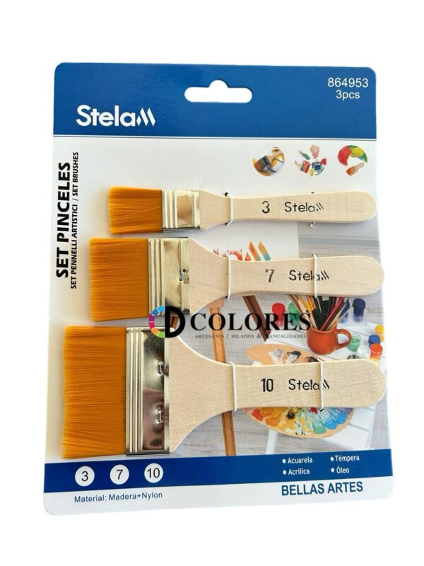PINCELETA SET 9 UNIDADES MARCA STELAM - Imagen 9