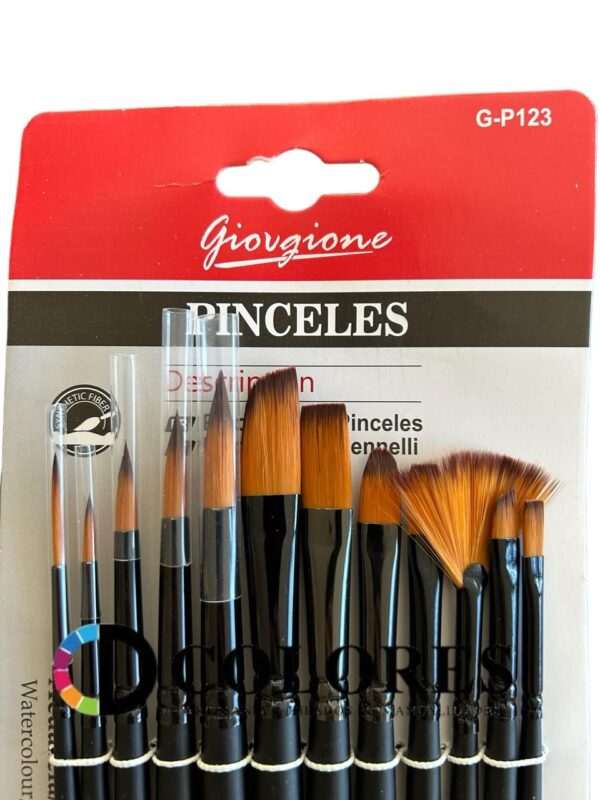 PINCEL SET 12 UNIDADES GIORGIONE
